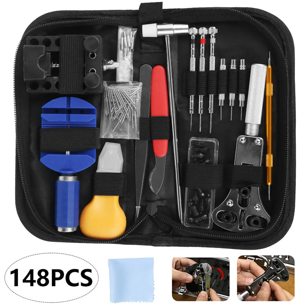 148pcs Watch Repair tool Kit Watch Link Pin Remover Case Opener Spring Bar Remover Horlogemaker Gereedschap Repair WatchTool Kit
148pcs Watch Repair tool Kit Watch Link Pin Remover Case Opener Spring Bar Remover Horlogemaker Gereedschap Repair WatchTool Kit