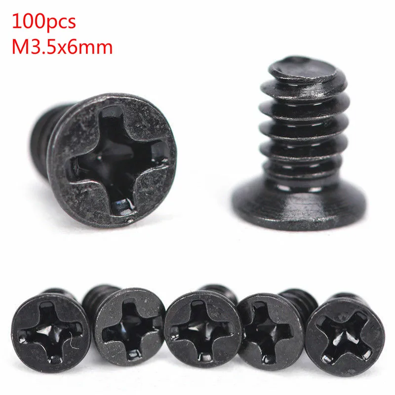 100pcs/pack M3.5x6 black screw hard drive hard drive tray computer case hard drive laptop notebook screw set tool computer smal
100pcs/pack M3.5x6 black screw hard drive hard drive tray computer case hard drive laptop notebook screw set tool computer smal