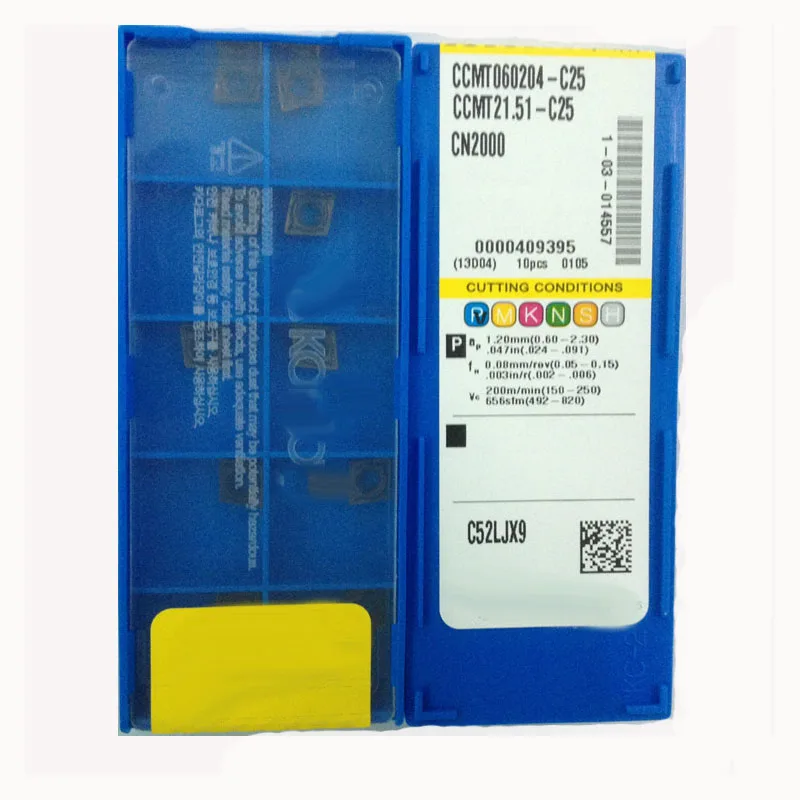 100% Original CCMT CCMT09T304-C25 CN2000 Carbide Insert Blades Process Steel And Iron Quality Assurance Efficient And Durable
100% Original CCMT CCMT09T304-C25 CN2000 Carbide Insert Blades Process Steel And Iron Quality Assurance Efficient And Durable