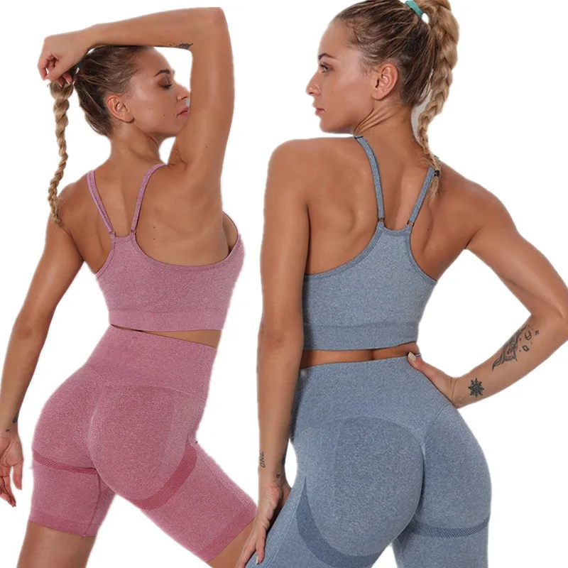 Seamless Gym Yoga Sets High Waist Yoga Pants Fitness Clothing Suit Sportswear Sport Shorts Women's Sports Bra Workout Sports Set
Seamless Gym Yoga Sets High Waist Yoga Pants Fitness Clothing Suit Sportswear Sport Shorts Women's Sports Bra Workout Sports Set