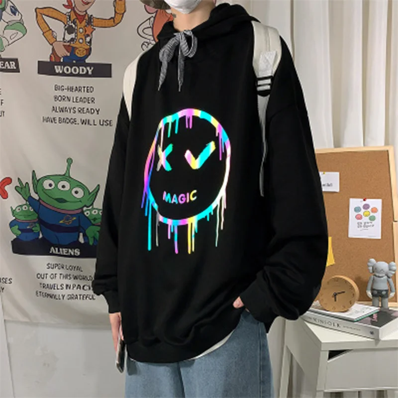 Autumn and Winter New Fashion Reflective Men's hoodies Casual Fleece Hoodie Loose Oversized Hip hop Streetwear Pullover
Autumn and Winter New Fashion Reflective Men's hoodies Casual Fleece Hoodie Loose Oversized Hip hop Streetwear Pullover