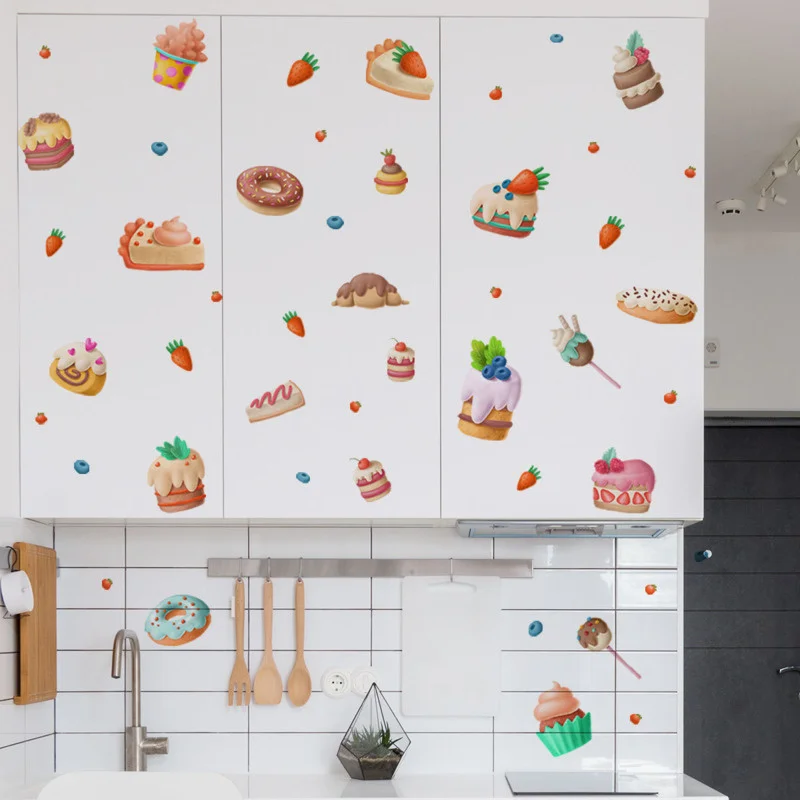 Wall Sticker Cartoon Donut Cake Pattern PVC Self-Adhesive Removable Switch Sticker Restaurant Kitchen Decorative Home Decor
Wall Sticker Cartoon Donut Cake Pattern PVC Self-Adhesive Removable Switch Sticker Restaurant Kitchen Decorative Home Decor