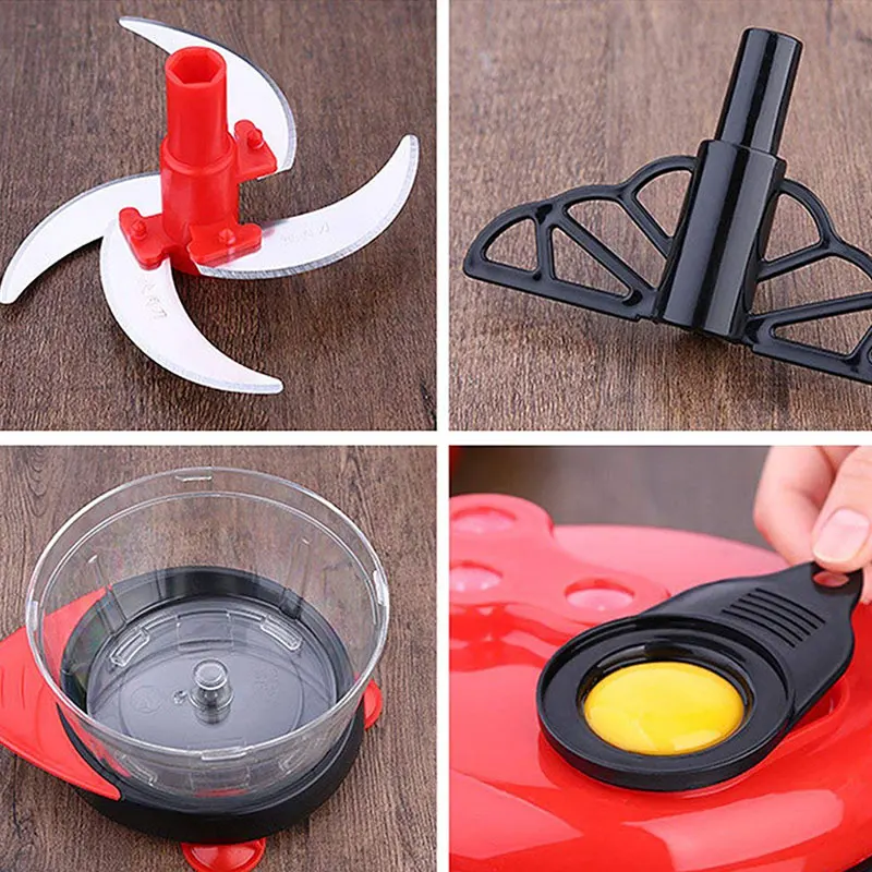 Kitchen Manual Food Processor Mixer Egg Blender Meat Grinder Vegetable Chopper Shredder Stainless Steel Blade Cutter Gadget Tool
Kitchen Manual Food Processor Mixer Egg Blender Meat Grinder Vegetable Chopper Shredder Stainless Steel Blade Cutter Gadget Tool