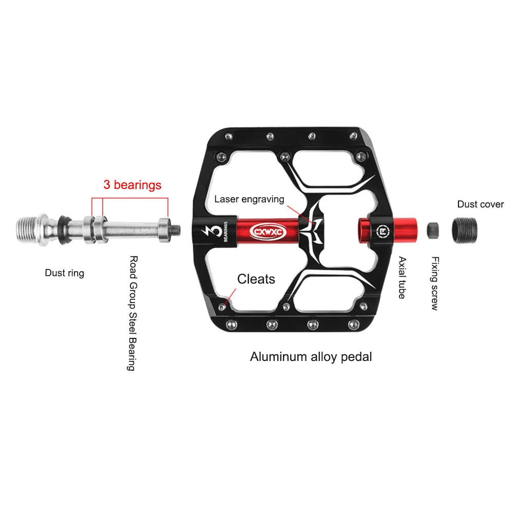 High Quality Mountain Bike Pedals Sealed Bearing Non-Slip Lightweight Flat Pedals for Mountain/Road Bikes
High Quality Mountain Bike Pedals Sealed Bearing Non-Slip Lightweight Flat Pedals for Mountain/Road Bikes