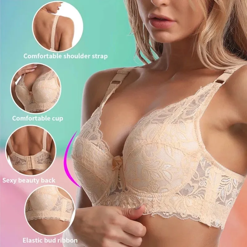 Women Plus Size Bras Seamless Non-Padded Push Up Bralette Lace Intimates Sexy Lingerie Underwear Soft Cups Top Gather Brassiere
Women Plus Size Bras Seamless Non-Padded Push Up Bralette Lace Intimates Sexy Lingerie Underwear Soft Cups Top Gather Brassiere