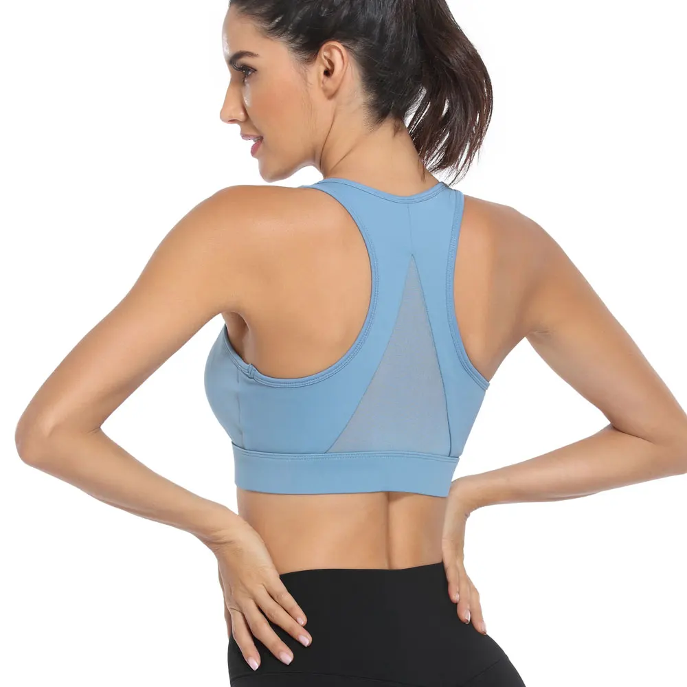 NEW Mesh Back Front Zip Up Sports Bra Shockproof Sexy Push Up Sports Bras Yoga Breathable Woman Padded Sport Crop Top Sportswear
NEW Mesh Back Front Zip Up Sports Bra Shockproof Sexy Push Up Sports Bras Yoga Breathable Woman Padded Sport Crop Top Sportswear