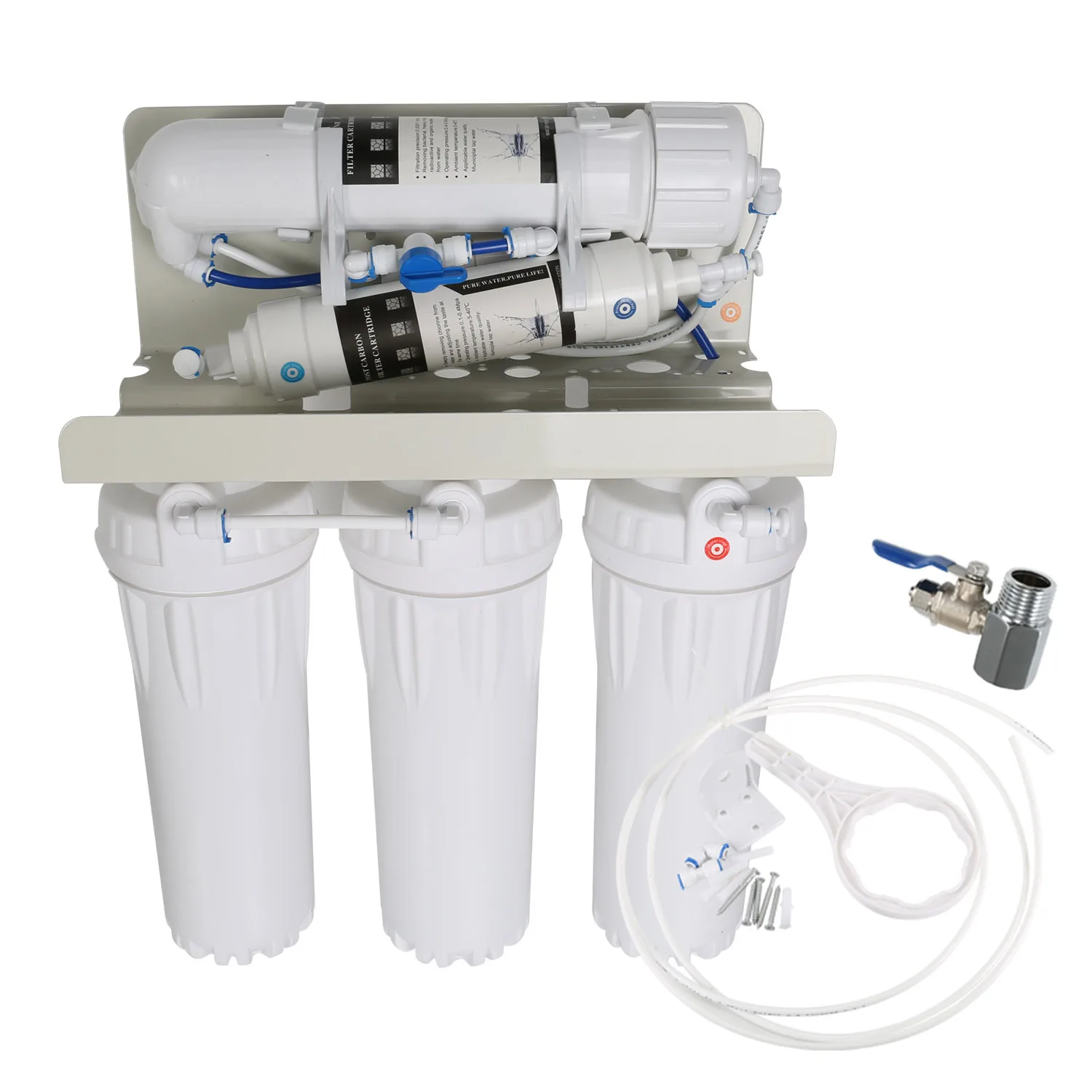 5-stage Water Filter Reverse Osmosis Drinking Water System Household Purifier-JA
5-stage Water Filter Reverse Osmosis Drinking Water System Household Purifier-JA