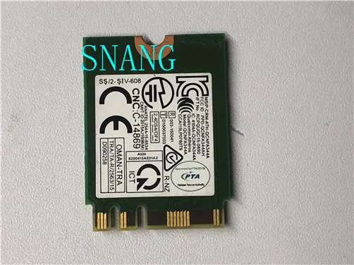 FOR Dell DW1820 WLAN Wifi kablosuz 802.11AC Mini NGFF kartı modülü 0D4V21 D4V21 CN-0D4V21
FOR Dell DW1820 WLAN Wifi kablosuz 802.11AC Mini NGFF kartı modülü 0D4V21 D4V21 CN-0D4V21