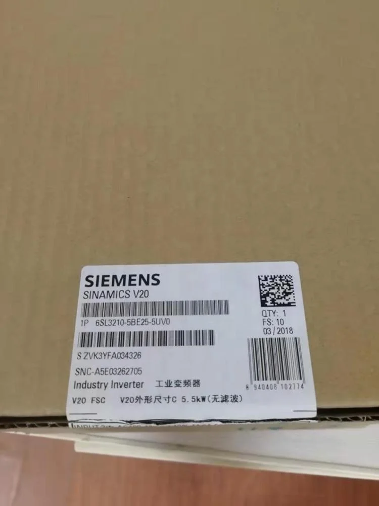 SINAMICS SIEMENS V20 Inverter&Converter 6SL3210 series 
SINAMICS SIEMENS V20 Inverter&Converter 6SL3210 series