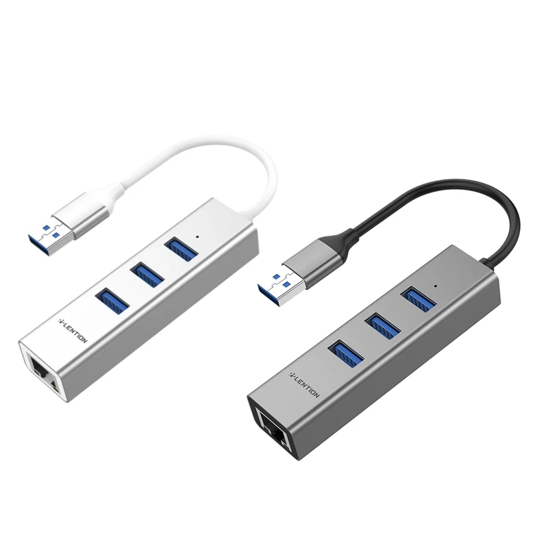 LENTION 3 Port Hubs with Ethernet Gigabit RJ45 LAN Adapter USB-A Interface 4K for Air/Pro More Type a Laptops
LENTION 3 Port Hubs with Ethernet Gigabit RJ45 LAN Adapter USB-A Interface 4K for Air/Pro More Type a Laptops