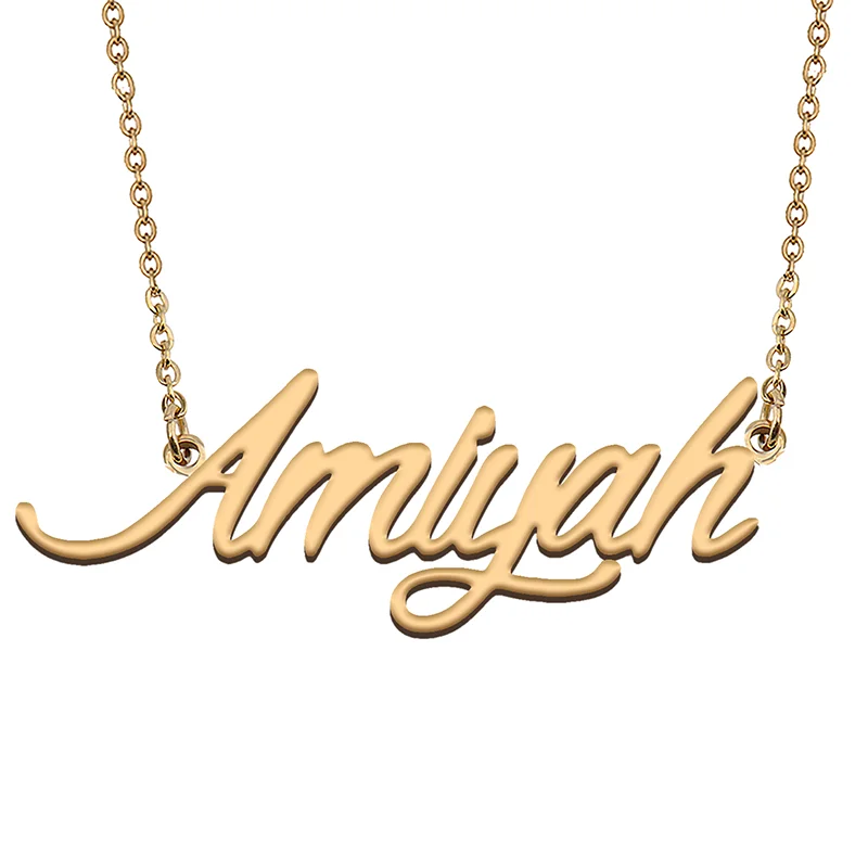 Amiyah Custom Name Necklace Customized Pendant Choker Personalized Jewelry Gift for Women Girls Friend Christmas Present
Amiyah Custom Name Necklace Customized Pendant Choker Personalized Jewelry Gift for Women Girls Friend Christmas Present