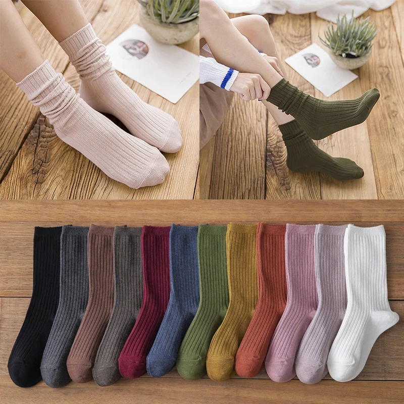 12 Colors Cotton Women Socks Solid Black White Harajuku Socks Casual Sock Knitting Socks Women Sock Cute Comfortable
12 Colors Cotton Women Socks Solid Black White Harajuku Socks Casual Sock Knitting Socks Women Sock Cute Comfortable