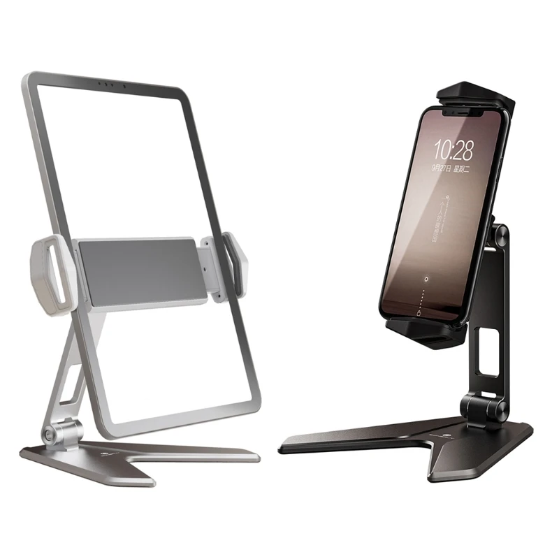 Aluminum Metal Cell Phone Stand, Angle Adjustable Phone Stand for Desk, Thick Case Friendly Phone Holder Stand
Aluminum Metal Cell Phone Stand, Angle Adjustable Phone Stand for Desk, Thick Case Friendly Phone Holder Stand