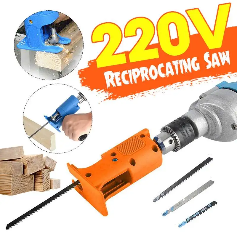 Cordless Reciprocating Saw Attachment Adapter Change Electric Saw Drill Reciprocate Saw for Wood Metal Cutting Hand Tools Home
Cordless Reciprocating Saw Attachment Adapter Change Electric Saw Drill Reciprocate Saw for Wood Metal Cutting Hand Tools Home