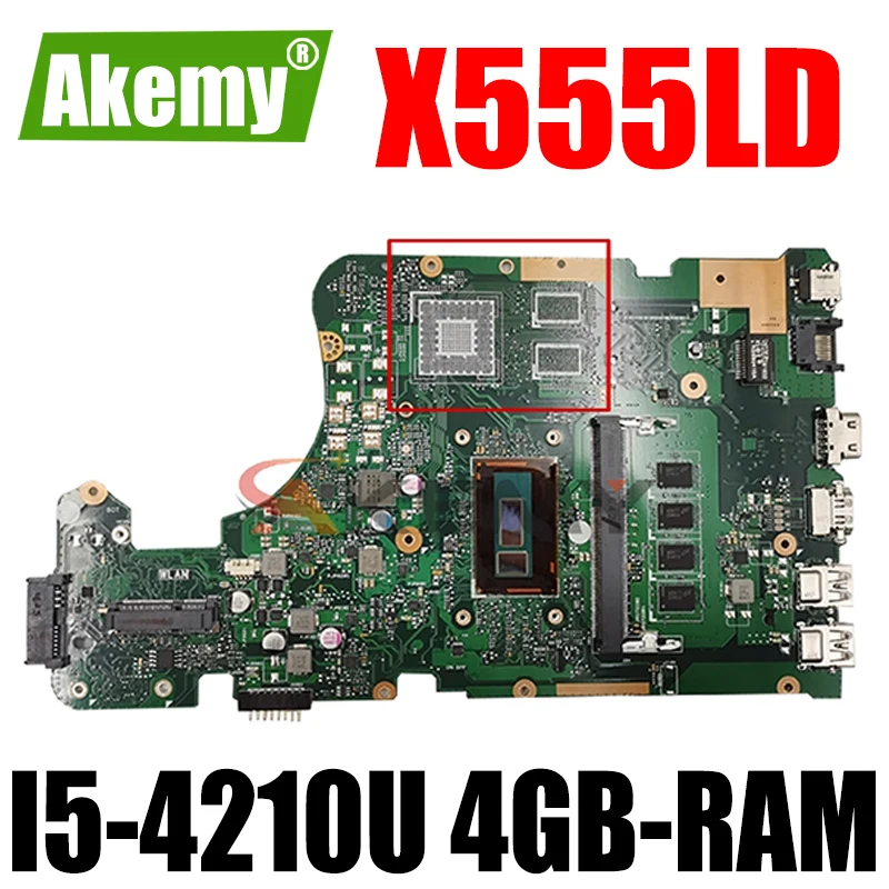 Akemy X555LD Laptop motherboard for ASUS X555LA X555LAB X555LF X555LJ original mainboard 4GB-RAM I5-4210U GM
Akemy X555LD Laptop motherboard for ASUS X555LA X555LAB X555LF X555LJ original mainboard 4GB-RAM I5-4210U GM