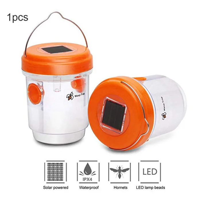 1PC Traps LED Light Bee Killer Fly Bugs Catcher Solar Powered Wasp Traps Plastic Hanging Bucket Dual Entry Tunnels Reusable Trap
1PC Traps LED Light Bee Killer Fly Bugs Catcher Solar Powered Wasp Traps Plastic Hanging Bucket Dual Entry Tunnels Reusable Trap