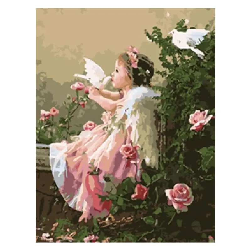 Paint For Adults and Kids DIY Oil Painting Kits Pre-Printed Canvas Angel Lattice
Paint For Adults and Kids DIY Oil Painting Kits Pre-Printed Canvas Angel Lattice