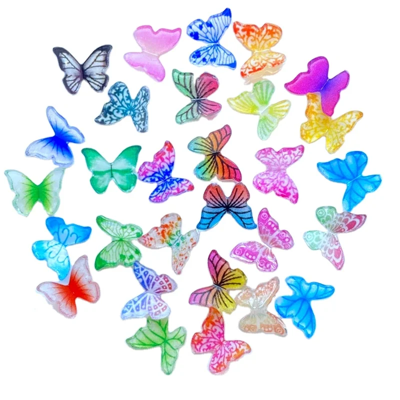 20/50pc Bling Gradient Glitter Resin Colorful Butterfly Nail Art Decorations Ornament DIY Manicure Decals Accessories
20/50pc Bling Gradient Glitter Resin Colorful Butterfly Nail Art Decorations Ornament DIY Manicure Decals Accessories