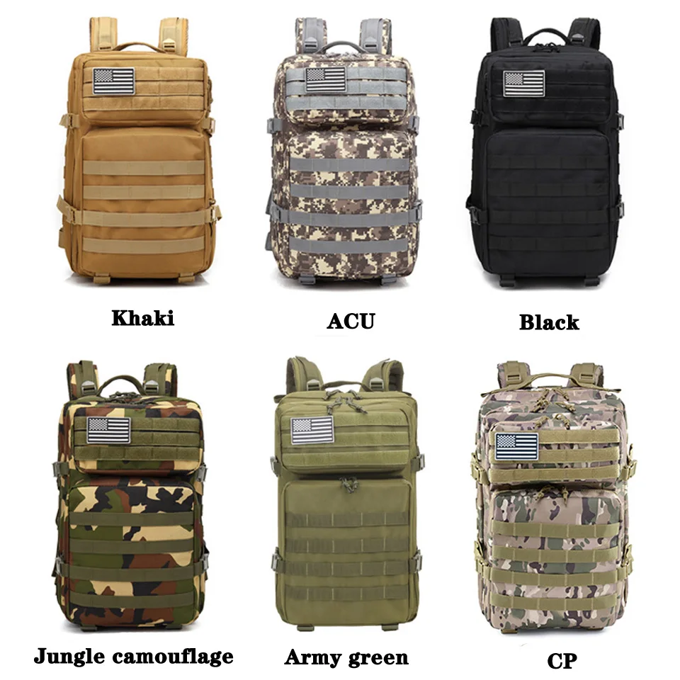 Outdoor Hiking Tactical Military Backpack Camping Travel Waterproof Sports Bag Climbing Rucksack Mountaineering Hiking Backpacks
Outdoor Hiking Tactical Military Backpack Camping Travel Waterproof Sports Bag Climbing Rucksack Mountaineering Hiking Backpacks