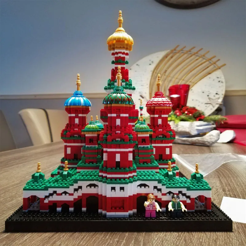 4300pcs Mini Diamond Blocks Architecture Model Building Toy Saint Basil's Cathedral for Children Compatible City 16066
4300pcs Mini Diamond Blocks Architecture Model Building Toy Saint Basil's Cathedral for Children Compatible City 16066