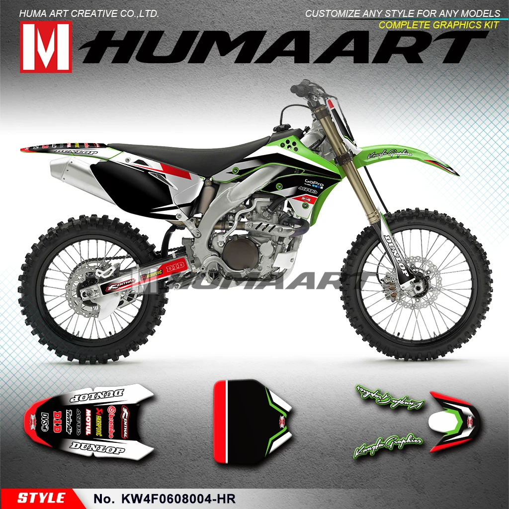 HUMAART MX Decals Off-road Motorcycle Stickers Backgrounds for KX250F KX450F KXF 250 450 2006 2007 2008
HUMAART MX Decals Off-road Motorcycle Stickers Backgrounds for KX250F KX450F KXF 250 450 2006 2007 2008