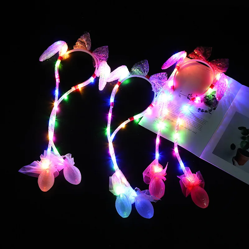 LED Flashing Rabbit Ear Headband Kids Adults Novelty Airbag Hairband Light Up Headwear Rave Birthday Party Supplies
LED Flashing Rabbit Ear Headband Kids Adults Novelty Airbag Hairband Light Up Headwear Rave Birthday Party Supplies