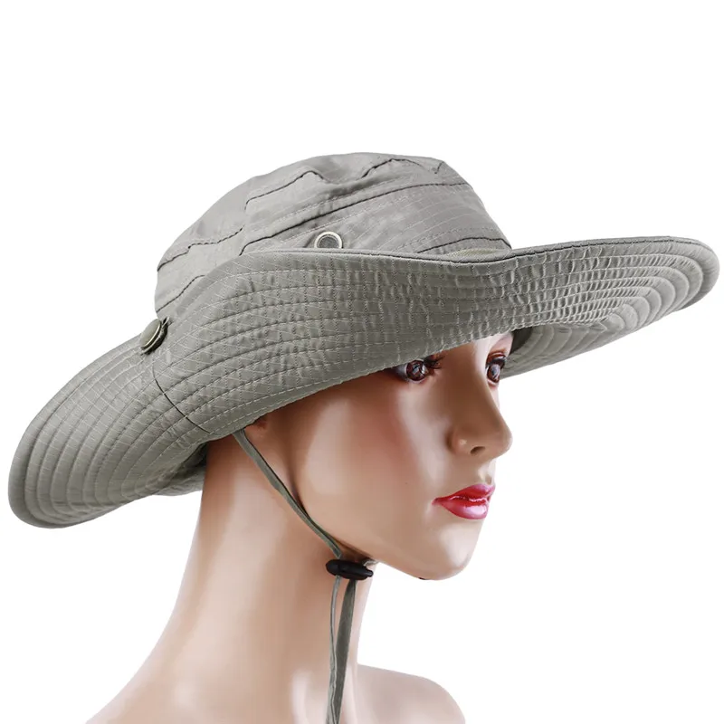 

Шапка от солнца для мужчин и женщин, однотонная пляжная шляпа с широкими полями, с защитой от УФ излучения, для активного отдыха, походов, лет...