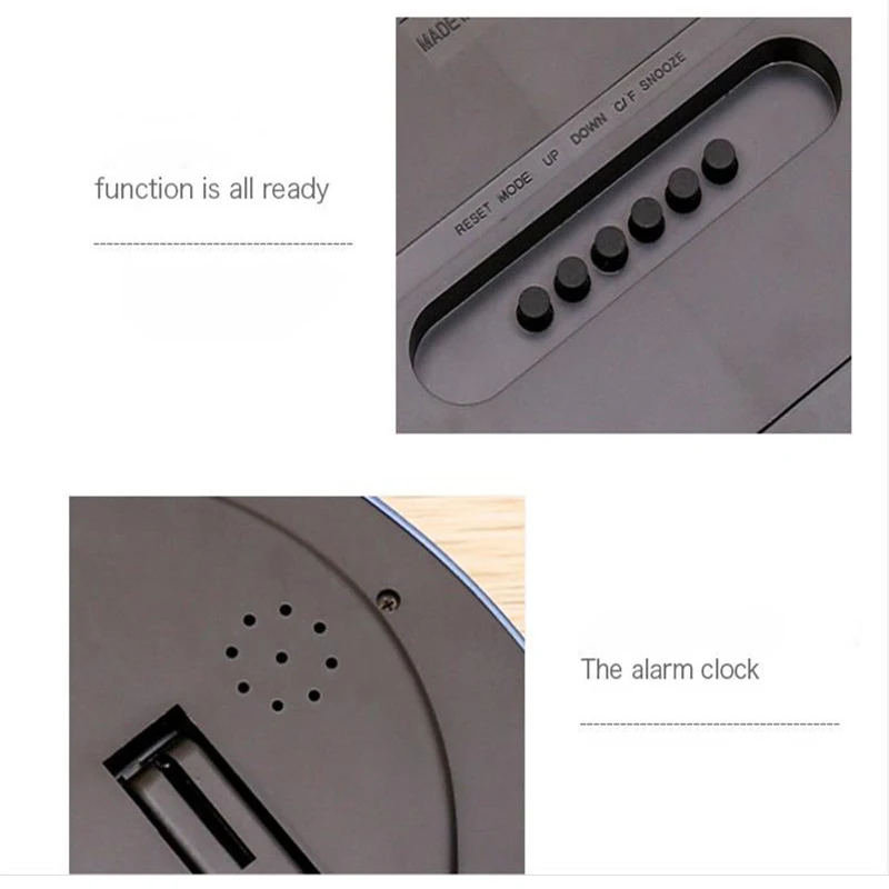 Number Display LED Electronic Wall Clock Snooze Table Clock Mute Bracket Clock Round LCD with Calendar Temperature
Number Display LED Electronic Wall Clock Snooze Table Clock Mute Bracket Clock Round LCD with Calendar Temperature