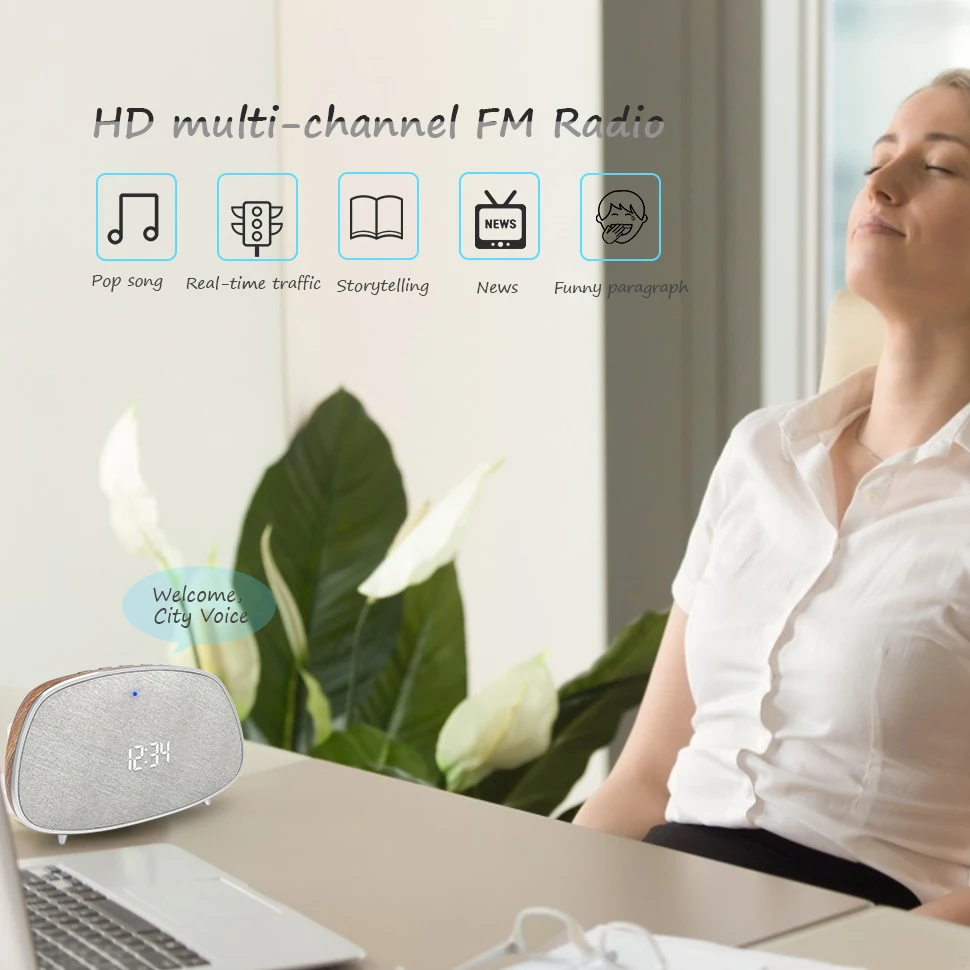 Retro wooden bluetooth speaker home wireless outdoor amplifier portable FM radio electronic snooze alarm clock speaker
Retro wooden bluetooth speaker home wireless outdoor amplifier portable FM radio electronic snooze alarm clock speaker