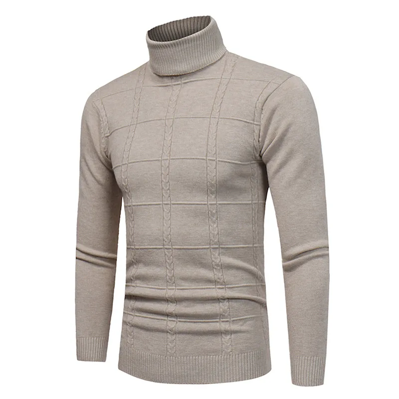 Plus Size 3XL Men Fashion Casual Slim Fit Plain Solid Color Cable Knitted Turtleneck Pullover Wool Sweater
Plus Size 3XL Men Fashion Casual Slim Fit Plain Solid Color Cable Knitted Turtleneck Pullover Wool Sweater