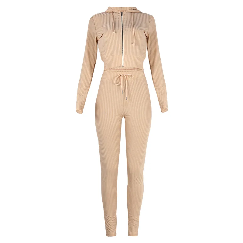 Mandylandy Autumn Solid Color Slim Sports Suit Women's Casual Lace-up Pencil Pants + Long-Sleeved Zipper Hooded Coat Suit
Mandylandy Autumn Solid Color Slim Sports Suit Women's Casual Lace-up Pencil Pants + Long-Sleeved Zipper Hooded Coat Suit