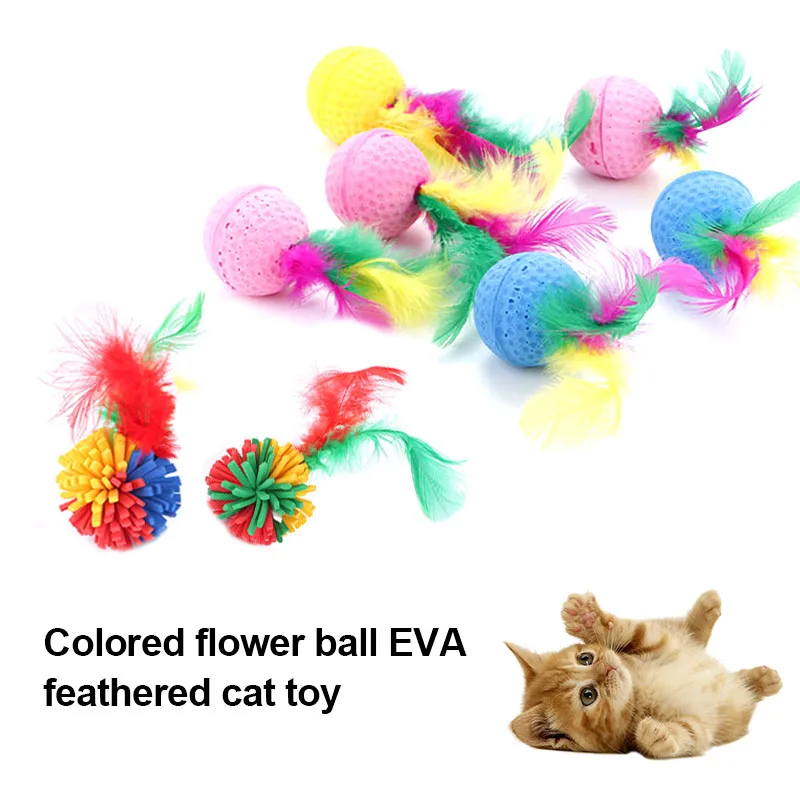 Colorful Feather Cats Toy Pet Toys Pet Cat Kitten Play Toy Latex Balls Pet Supplies Tools Interactive Kitten Cat Teaser Ball JA
Colorful Feather Cats Toy Pet Toys Pet Cat Kitten Play Toy Latex Balls Pet Supplies Tools Interactive Kitten Cat Teaser Ball JA