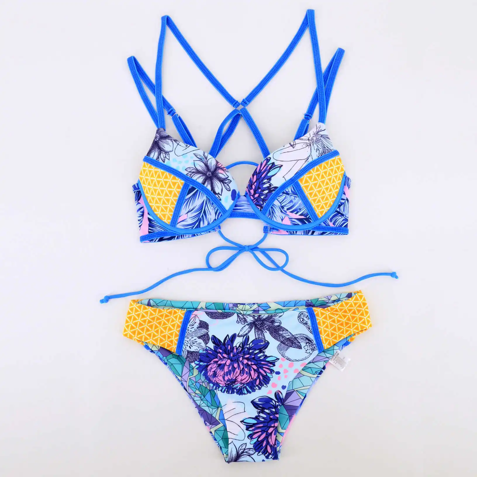 Summer Up Bikinis Set Cross Straps Padded Women Swimwear Swimsuit Female Hollow Strappy Bathing Suit
Summer Up Bikinis Set Cross Straps Padded Women Swimwear Swimsuit Female Hollow Strappy Bathing Suit