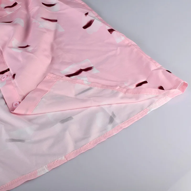 Летняя футболка kpop jin suga розовая с коротким рукавом и кнопками для мальчиков