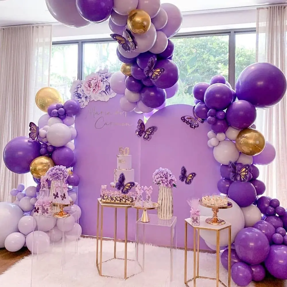 Purple Balloon Garland Arch Kit Theme Purple Balloon Baby Shower Birthday Valentine's Day Single Wedding Party Decoration Girls
Purple Balloon Garland Arch Kit Theme Purple Balloon Baby Shower Birthday Valentine's Day Single Wedding Party Decoration Girls
