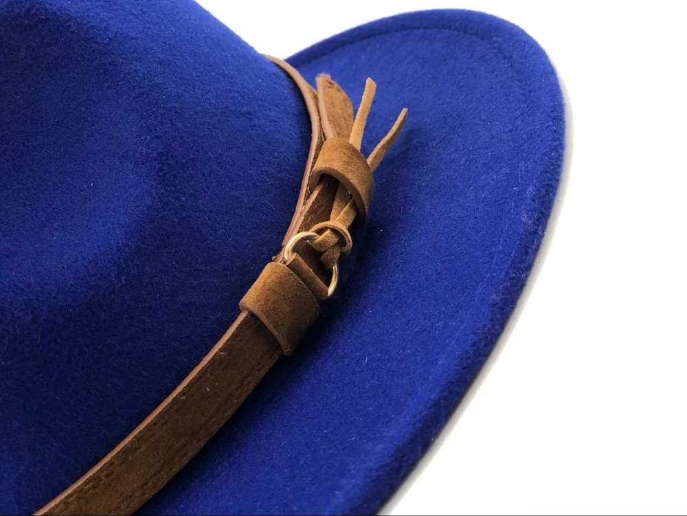 Women Men Wool Fedora Hat With Leather Ribbon Gentleman Elegant Lady Winter Autumn Wide Brim Jazz Church Panama Sombrero Cap
Women Men Wool Fedora Hat With Leather Ribbon Gentleman Elegant Lady Winter Autumn Wide Brim Jazz Church Panama Sombrero Cap