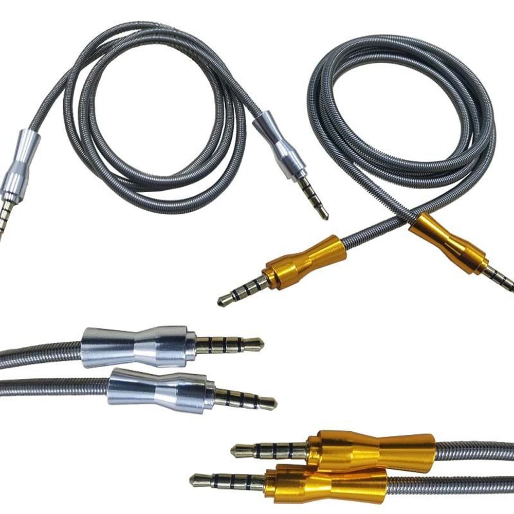 5ft 3.5mm Metal Head Stereo Male to Male M/M pro Extension AUX OFC Audio Cable
5ft 3.5mm Metal Head Stereo Male to Male M/M pro Extension AUX OFC Audio Cable