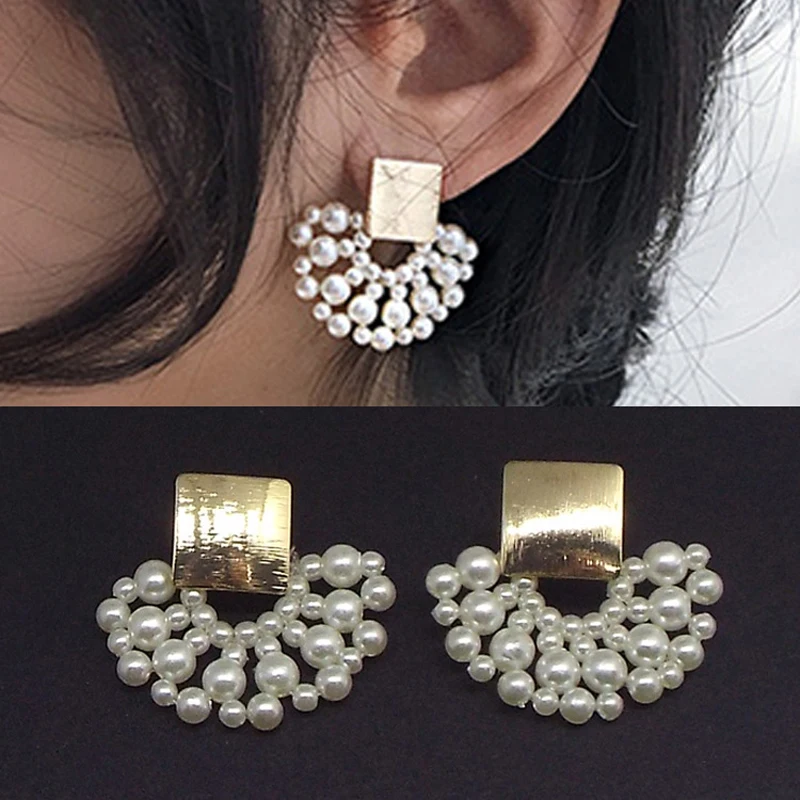 Shamir Vintage Simulated-pearl Geometric Women Dangle Earrings Sector Pearl Earrings Bohemian Drop Earrings
Shamir Vintage Simulated-pearl Geometric Women Dangle Earrings Sector Pearl Earrings Bohemian Drop Earrings