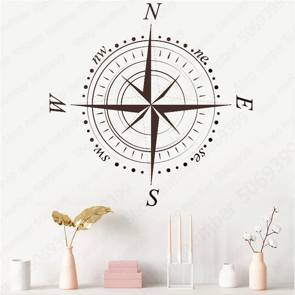Nautical Compass Wall Sticker Bedroom Baby Nursery Steering Wheel Wall Decal Living Room Vinyl Home Decor Art Mural LW633
Nautical Compass Wall Sticker Bedroom Baby Nursery Steering Wheel Wall Decal Living Room Vinyl Home Decor Art Mural LW633