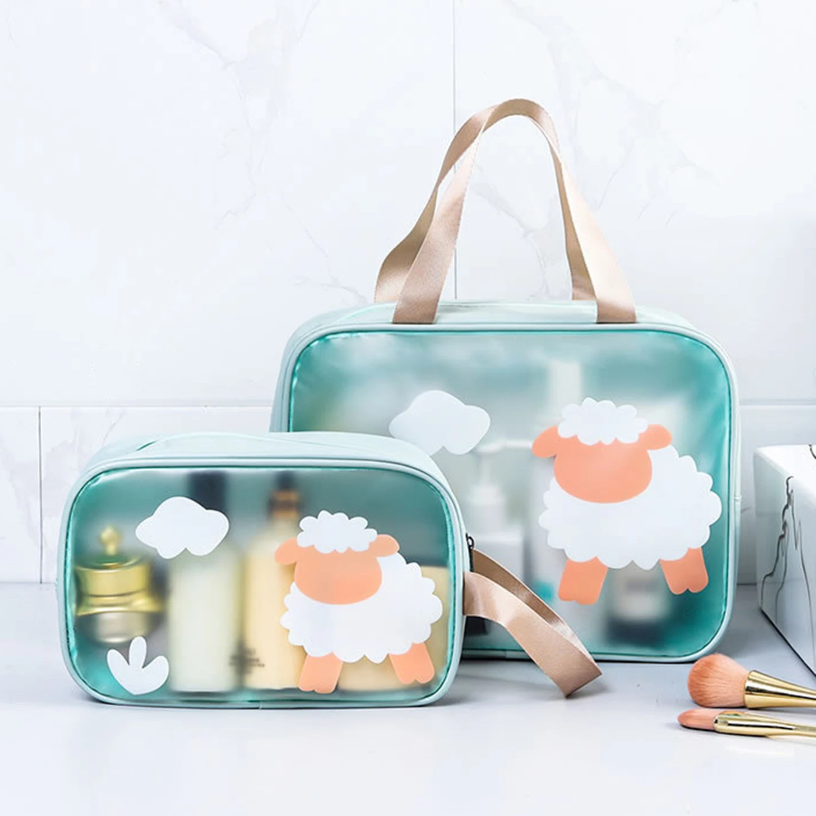 Cute lamb Print Women's shopping Bag Transparent Daily Makeup Women's Bag Waterproof Bath Organizer Storage Pouch Sports Package
Cute lamb Print Women's shopping Bag Transparent Daily Makeup Women's Bag Waterproof Bath Organizer Storage Pouch Sports Package