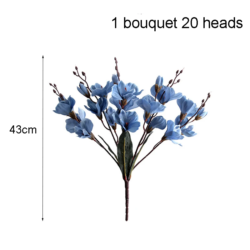 5 forks Magnolia Silk Artificial flower Bouquet Magnolia Wedding Decor Party Table Home Decoration Fake Flower for Vases Decor 
5 forks Magnolia Silk Artificial flower Bouquet Magnolia Wedding Decor Party Table Home Decoration Fake Flower for Vases Decor