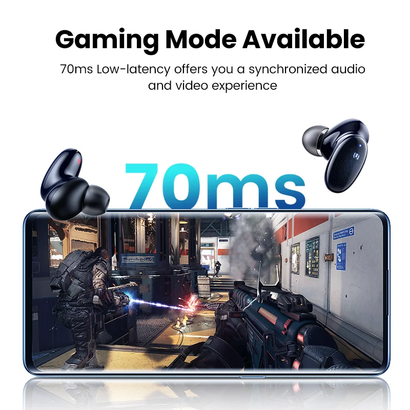 UGREEN HiTune X5 TWS Wireless Bluetooth 5.2 Earphones aptX Qualcomm Chip 70ms Low Latency 28 Hrs Music Gaming Mode
UGREEN HiTune X5 TWS Wireless Bluetooth 5.2 Earphones aptX Qualcomm Chip 70ms Low Latency 28 Hrs Music Gaming Mode