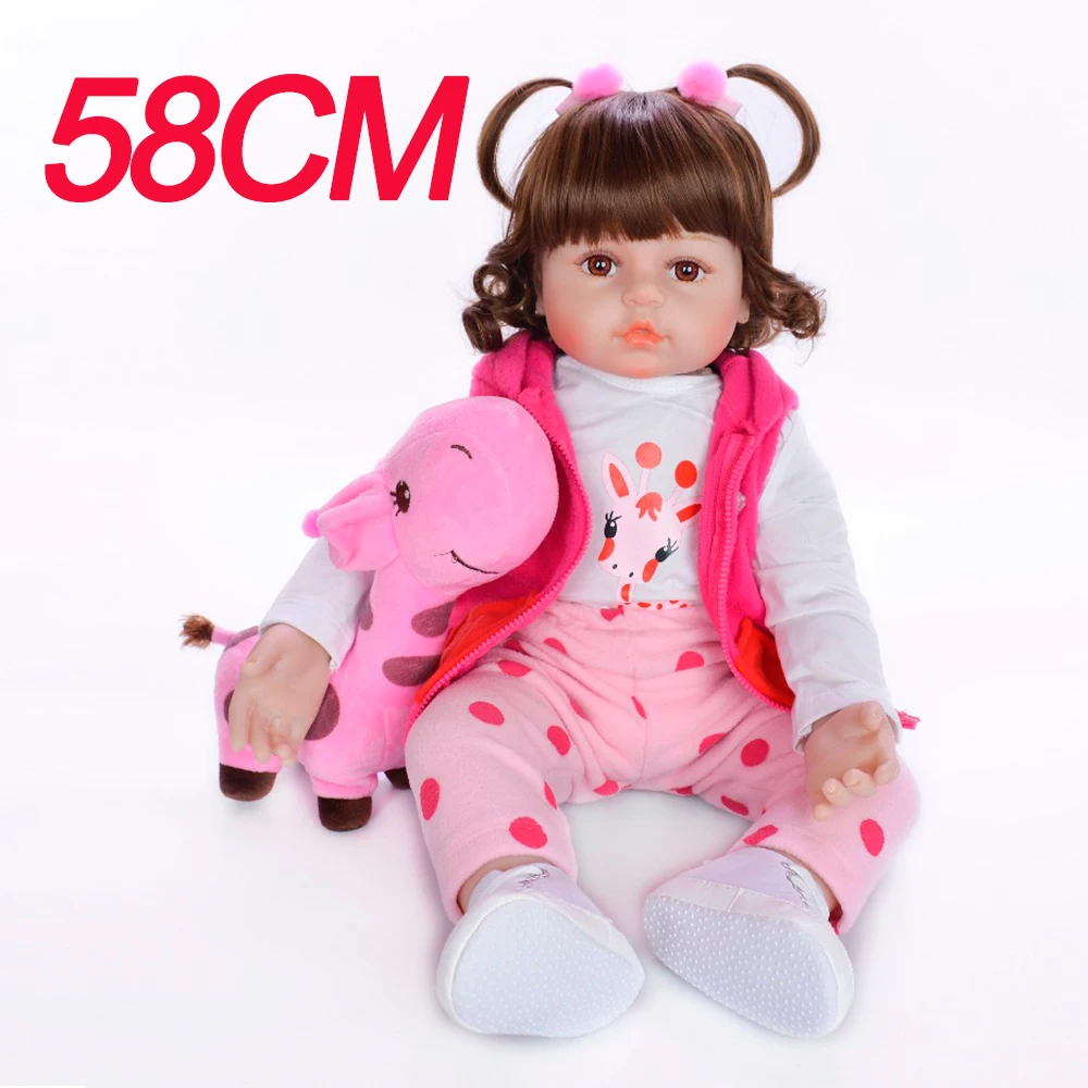 Кукла новорожденная из 3/4 силикона 58 см|dolls reborn babies|reborn baby girlsreborn |