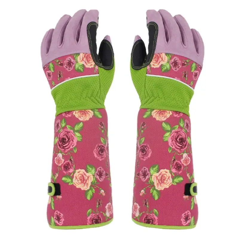 Floral Print Puncture Resistant Long Sleeve Leather Gardening Gloves Padded Palm New 2020
Floral Print Puncture Resistant Long Sleeve Leather Gardening Gloves Padded Palm New 2020