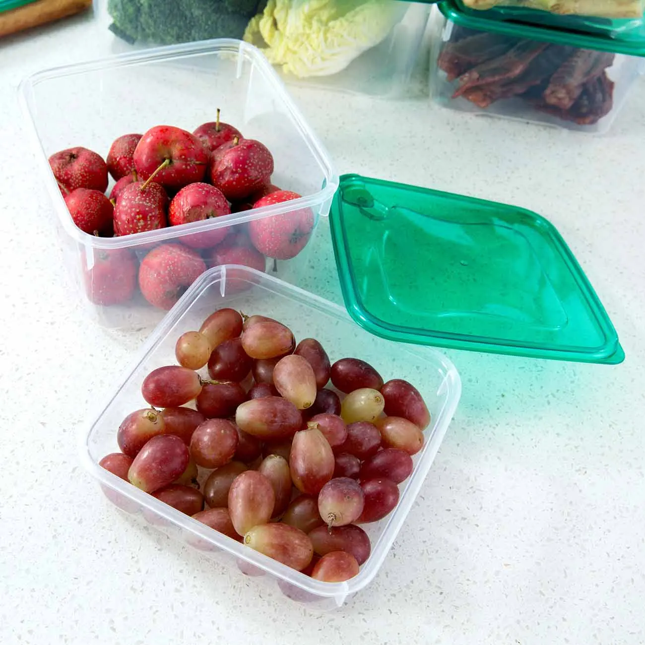 20 PCS Plastic Crisper Snacks Sweets Cereals Rectangular Lunch Box Microwave Available Storage Box Cooking Tools
20 PCS Plastic Crisper Snacks Sweets Cereals Rectangular Lunch Box Microwave Available Storage Box Cooking Tools
