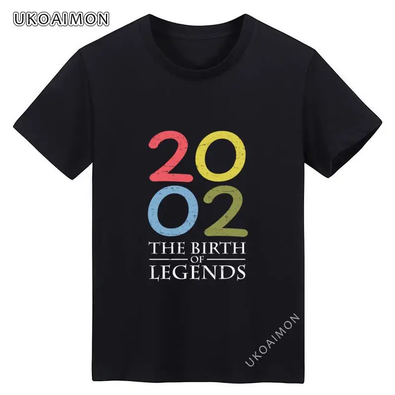 2021 New 2002 The Birth Of Legends Comics Cotton Tees Classic Street Tee Shirt Plain Europe T-Shirt Women Hip hop T Shirt
2021 New 2002 The Birth Of Legends Comics Cotton Tees Classic Street Tee Shirt Plain Europe T-Shirt Women Hip hop T Shirt