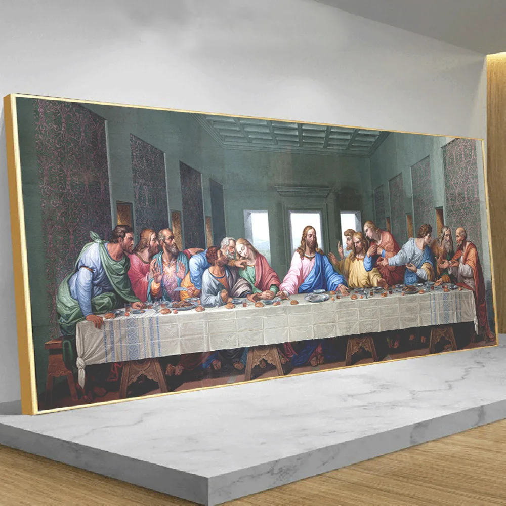 Da Vinci famous painting canvas print copy "The Last Supper" modern wall art print poster mural decoration cuadros picture
Da Vinci famous painting canvas print copy "The Last Supper" modern wall art print poster mural decoration cuadros picture