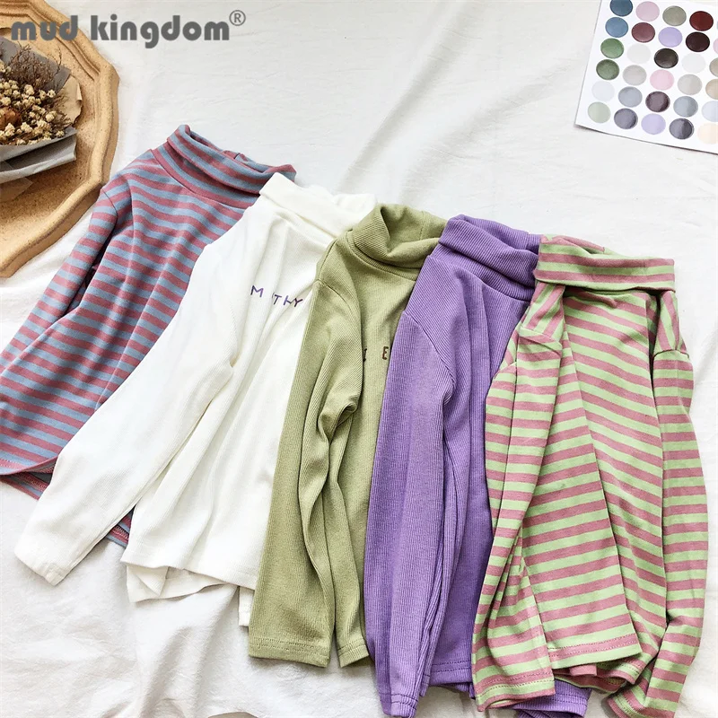 Mudkingdom Undershirts Girls Solid Stripe Long Sleeve Turtleneck Drop Shoulder Tops for Little Girls Casual Spring Kids Clothes
Mudkingdom Undershirts Girls Solid Stripe Long Sleeve Turtleneck Drop Shoulder Tops for Little Girls Casual Spring Kids Clothes