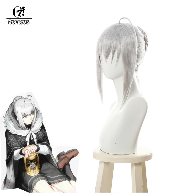 ROLECOS Fate Серый косплей волос аниме Lord El Melloi II чехол с файлами синтетические волосы