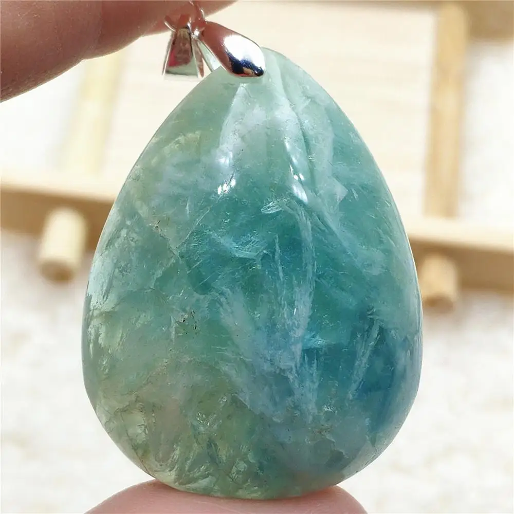 Genuine Natural Blue Feather Fluorite Quartz Colorful Pendant Women Men Water Drop 40x30x14mm Fluorite Necklace Jewelry AAAAA
Genuine Natural Blue Feather Fluorite Quartz Colorful Pendant Women Men Water Drop 40x30x14mm Fluorite Necklace Jewelry AAAAA